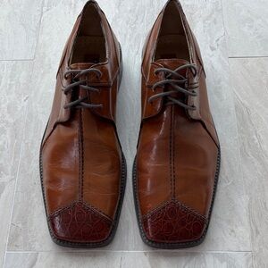 Florsheim Bartlett leather 2 tone tie shoes